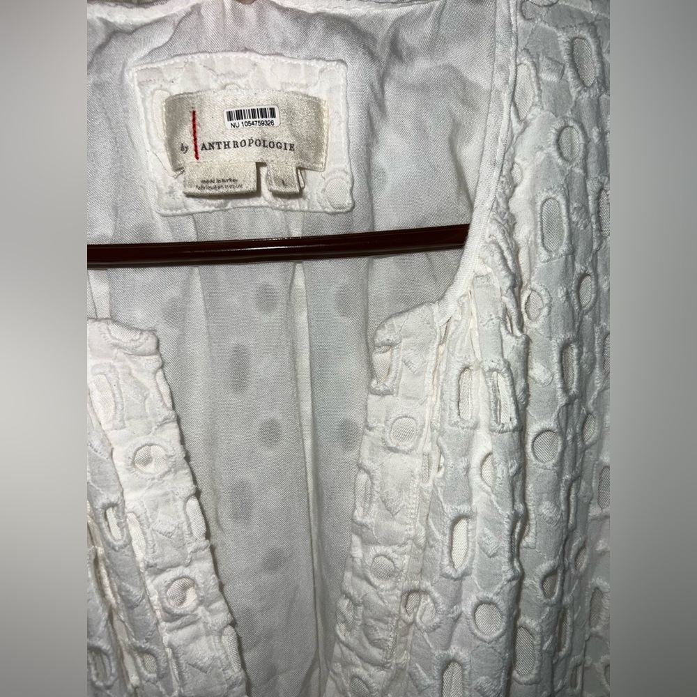 Anthropologie The Somerset White Eyelet Edition Mini Dress - Picture 3 of 4